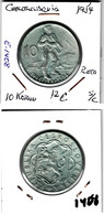 E1408 MONEDA CHECOSLOVAQUIA PLATA SIN CIRCULAR 10 KORUN 1954 12 - Tchécoslovaquie