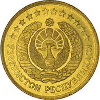Monnaie, Uzbekistan, 3 Tiyin, 1994, SUP+, Brass Plated Steel, KM:2.2 - Uzbenisktán