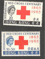 HONG KONG....1963:RED CROSS  Michel212-13mnh** Cat.Value $57 - Nuovi