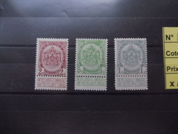 Belgique Belgie Mnh Neuf ** 81/83 Armoiries Wapenschild Perfect Parfait ( 1907 ) - Unused Stamps