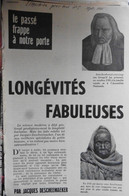 Article Revue L'Histoire Pour Tous N°5 Septembre 1960 Longévités Fabuleuses - Histoire
