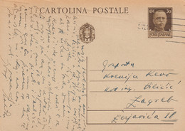 Italy Dalmatia Stationery Sent From Split Spalato 08.06.1941 - Kroatische Bes.: Sebenico & Spalato