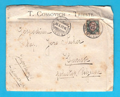 T. COSSOVICH-TRIESTE (Compagnia Di Navigazione) Lettera Inviata Al Capitano Suhor A Kućište Vicino A Dubrovnik (Croazia) - Sonstige & Ohne Zuordnung