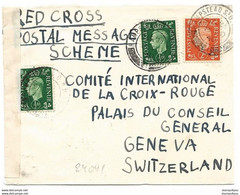 16 - 4 - Enveloppe Envoyée De Grande-Bretagne à La Croix-Rouge Genève 1940 - Censure - Guerre Mondiale (Seconde)