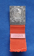 Participant PLAYER Pin Badge Chess Olympiad Skopje Skoplje Macedonia Yugoslavia 1972 72 - Jeux