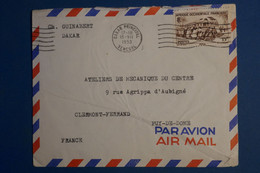 AP6 AOF  BELLE LETTRE 1953 DAKAR  POUR CLERMONT  FRANCE + AFFRANCHISSEMENTINTERESSANT - Covers & Documents