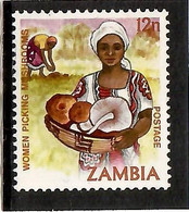 Zambia  1981 . Women Picking Mushrooms . 1v. Michel # 254 - Zambie (1965-...)