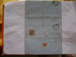 PORTUGAL - LETTER SENT FROM PORTO TO COIMBRA IN 1864 IN THE STATE - Storia Postale