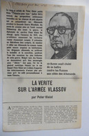 Article Revue Histoire Pour Tous N°42 Octobre 1963 La Vérité Sur L'armée Vlassov - Histoire
