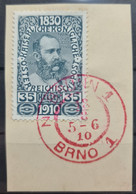 AUSTRIA 1910 - Canceled (ROTER GEBURTSTAGSSTEMPEL) - ANK 171 - 35h - Gebraucht