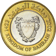 Monnaie, Bahrain, Hamed Bin Isa, 100 Fils, 2002/AH1423, SUP+, Bimétallique - Bahrain