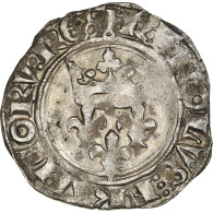 Monnaie, France, Charles VI, Florette, Paris, TTB, Billon, Duplessy:387A - 1380-1422 Karel VI De Waanzinnige