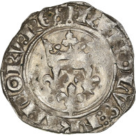 Monnaie, France, Charles VI, Florette, Paris, TTB, Billon, Duplessy:387A - 1380-1422 Carlos VI El Bien Amado