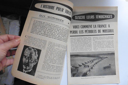 Article Revue Histoire Pour Tous N°21 Janvier 1962 Pétrôles De Mossoul Morissée - Histoire