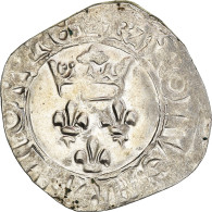 Monnaie, France, Charles VI, Florette, Rouen, TTB, Billon, Duplessy:387A - 1380-1422 Carlos VI El Bien Amado