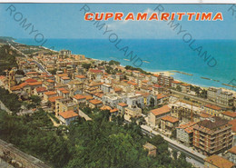 CARTOLINA  CUPRAMARITTIMA,ASCOLI PICENO,MARCHE,PANORAMA,SPIAGGIA,BARCHE A VELA,MARE,BELLA ITALIA,ESTATE,VIAGGIATA 1980 - Ascoli Piceno