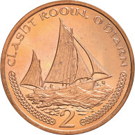 Monnaie, Isle Of Man, Elizabeth II, 2 Pence, 2001, Pobjoy Mint, SUP, Cuivre - Île De  Man