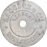 Monnaie, Senegal, 10 Centimes, Boulangerie Lacoste, SUP, Aluminium, Lecompte:23 - Notgeld