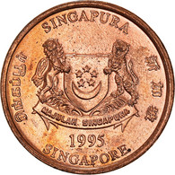Monnaie, Singapour, Cent, 1995, Singapore Mint, SUP+, Copper Plated Zinc, KM:98 - Singapour