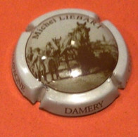 Capsule, Plaque De Muselet Champagne Michel Liebart ( Personnes Et Cheval) , Damery . - Moet Et Chandon