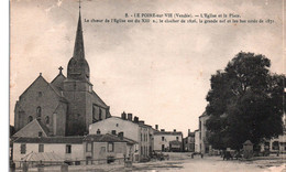 Le Poiré Sur Vie : L'église Et La Place - Poiré-sur-Vie