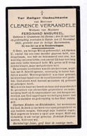 £  C.VERMANDELE °GRAMMENE 1841 +1935 HULSTE (F.MASUREEL) - Imágenes Religiosas