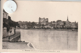 49 - Carte Postale Ancienne  De  SAUMUR   La LOIRE Et Le Chateau- Fort - Saumur