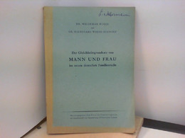 Der Gleichheitsgrundsatz Von Mann Und Frau Im Neuen Deutschen Familienrecht - Recht