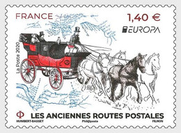 France 2020 EUROPA Stamps - Ancient Postal Routes Stamp 1v MNH - Ongebruikt