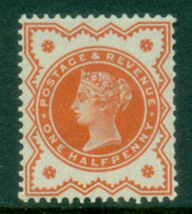 GB 1887-92 QV Jubilee Issue 0.5d Vermillion MUH - Ongebruikt