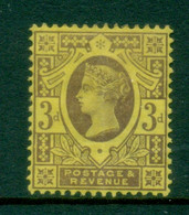 GB 1887-92 QV Jubilee Issue 3d Violet On Yellow MLH - Ongebruikt