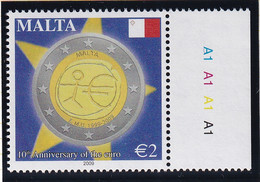 Malta: 2009   Tenth Anniv Of The Euro  MNH - Malta