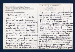 ANTARCTICA TAAF 1990 Carte Manuscrite Signée Par Charles Gaston Rouillon Explorateur (Taaf Yv 524) RR - Sin Clasificación
