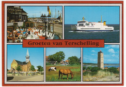 Groeten Van Terschelling - (Wadden, Nederland / Holland) - TEG 21 - Veerboot 'Schellingerland' Ferry - Terschelling