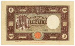 1000 LIRE BARBETTI GRANDE M TESTINA RETRO BI LUOGOTENENZA 09/06/1945 SUP+ - Regno D'Italia – Other