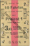 Deutschland - Gültig Für 10 Fahrten - Fahrkarte Berlin S-Bahn-Verkehr 3. Klasse 1,50 RM - Europe