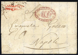 Cover 1832, Lettera Da Piacenza 4.12.1832 Impostata A Casalpusterlengo Per Napoli, Affrancata Fino Al Confine Con "14" K - Lombardy-Venetia