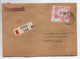 - Lettre Recommandée ZÜRICH (Suisse) Pour PARIS 18.10.1976 - FERMETURE A LA CIRE 187F.22 - A ÉTUDIER - - 1961-....