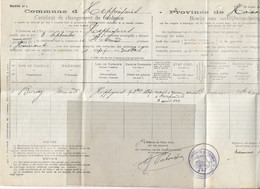 SP286/ Commune D'Heppignies Certificat De Changement De Résidence > Saint-Amand C.Ransart 12/9/1917 & St.Amand 10/9 - Otros