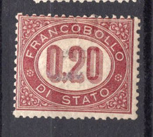 1875 - ITALIA / REGNO - Catg. Unif. S3 - ROVINATO/LH - (W07.) - Dienstmarken