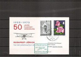 Hongrie ( Commémoratif Du Vol Budapest - Zurich De 1973 à Voir) - Covers & Documents