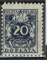 POL 147 - POLOGNE Taxe N° 42 Neuf* - Portomarken