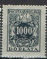 POL 147 - POLOGNE Taxe N° 49 Neuf* - Segnatasse