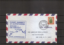 Nouvelle -Zélande ( Premier Vol Auckland -SanFrancisco De 1965 à Voir) - Storia Postale