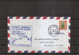 Nouvelle -Zélande ( Premier Vol Auckland -SanFrancisco De 1965 à Voir) - Lettres & Documents