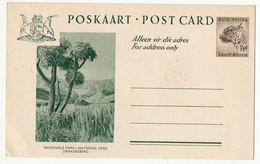 RSA - Carte Postale (entier) 1 1/2d National Park - Altri & Non Classificati