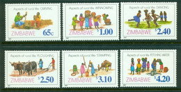 ZIMBABWE 1997 Mi 599-604** Rural Life [DP179] - Agriculture