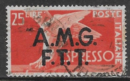 Italia Italy 1947 Trieste A AMG-FTT Democratica Espresso L25 Sa N.E2 US - Express Mail