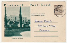 RSA - Carte Postale (entier) 1 1/2d Libertas Pretoria - Oblitérée - Andere & Zonder Classificatie