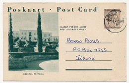 RSA - Carte Postale (entier) 1 1/2d Libertas Pretoria - Oblitérée - Sonstige & Ohne Zuordnung
